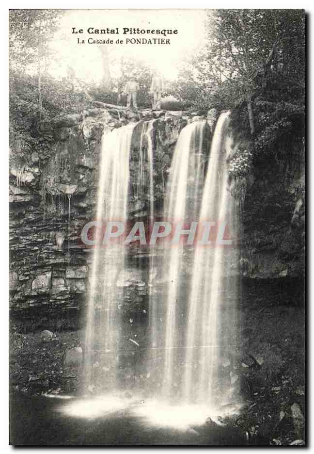 CPA Le Cantal Pittoresque La Cascade De Pondatier
