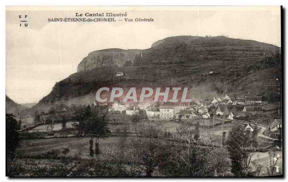 CPA Le Cantal Illustre Saint Etienne De Chomeil Vue Generale