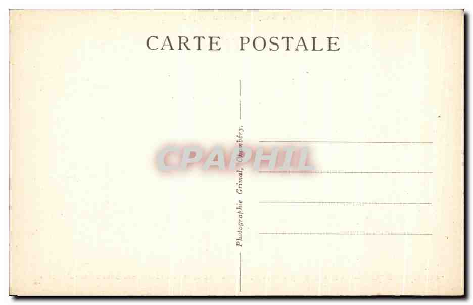 Chambéry — La Rue de Boigne - Les Portiques - Au fond, le Château des Ducs de Savoie (XIe s.) — Rückseite