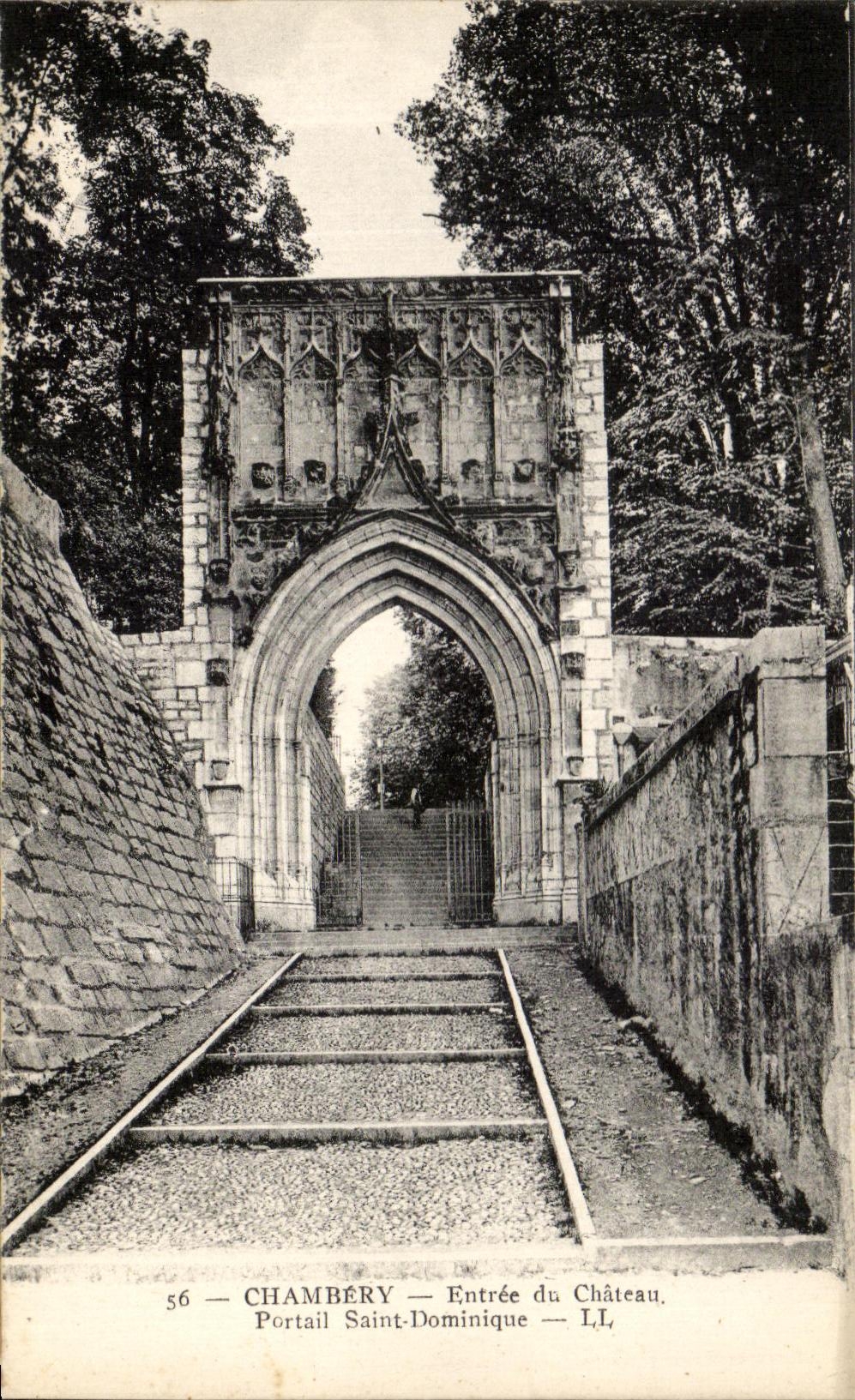 Chambéry — Entrée du Château, Portail Saint-Dominique — L.L.