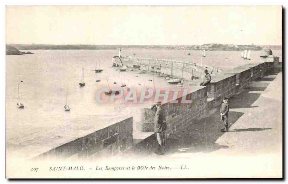Saint-Malo — Les Remparts et le Môle des Noirs — LL.
