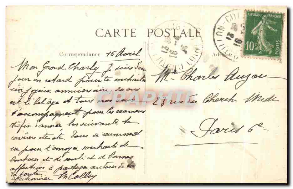 CPA Chatillon Coligny Le Tombeau De Gaspard De Coligny Amiral de France Militaria  — Back