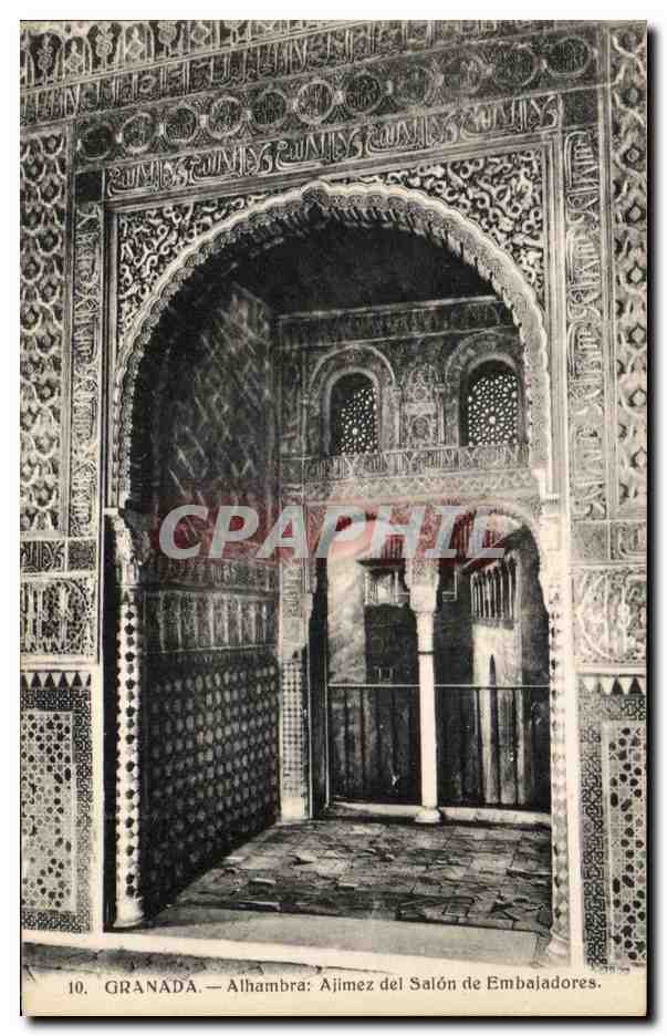CPA Granada Alhambra Ajimez del Salon de Embajadores