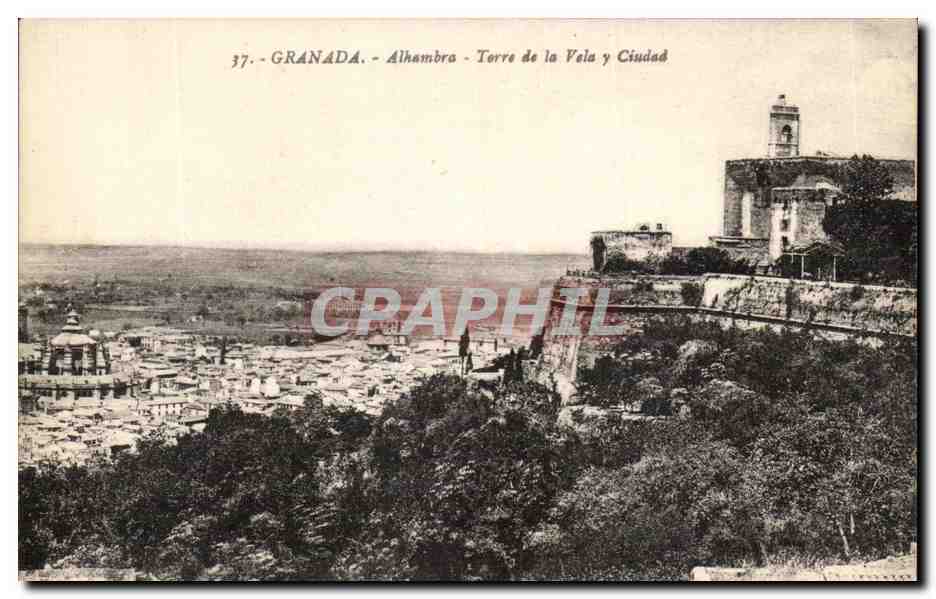 CPA Granada Alhambra Terre de la Vela y Ciudad