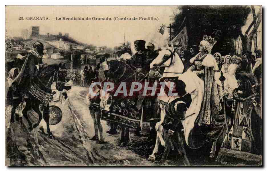 CPA Granada La Rendicion de Granada Cuadro de Pradilla 