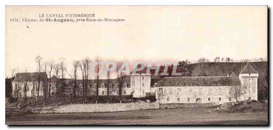 Schloss St-Angeau — nahe Biom-ès-Montagnes — Verlag S. Lherbail, Aurillac
