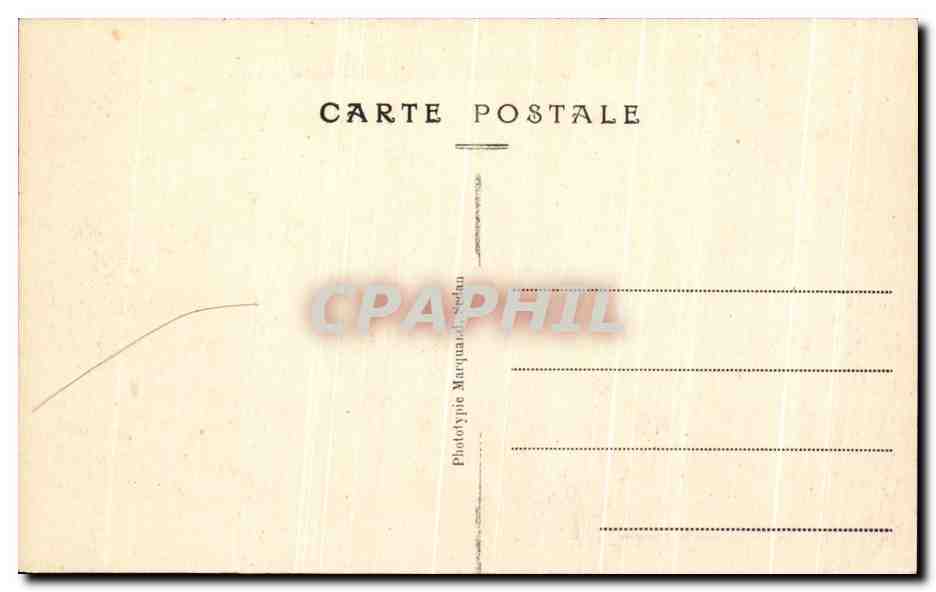 Sedan-Glaire — Le Château de Bellevue — Phototype Marquand, Sedan, n°32 — Rückseite