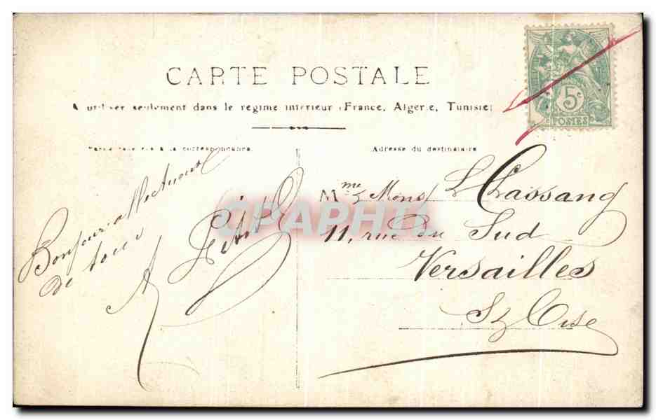 CARTE PHOTO Chartier Bouillon Restaurant 7 Faubourg Montmartre Paris TOP — Rückseite