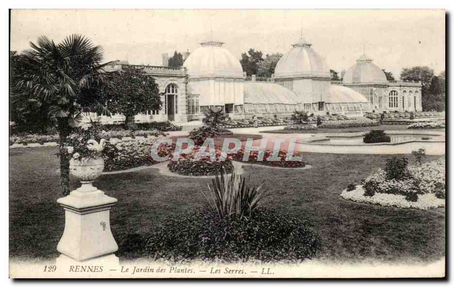 CPA Rennes Le Jardin Des Plantes Les Serres