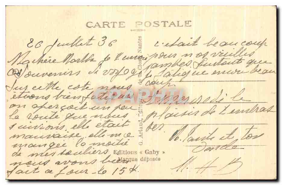 CPA Brest Le Phare de Portzic a I'Entree du Goulet — Rückseite