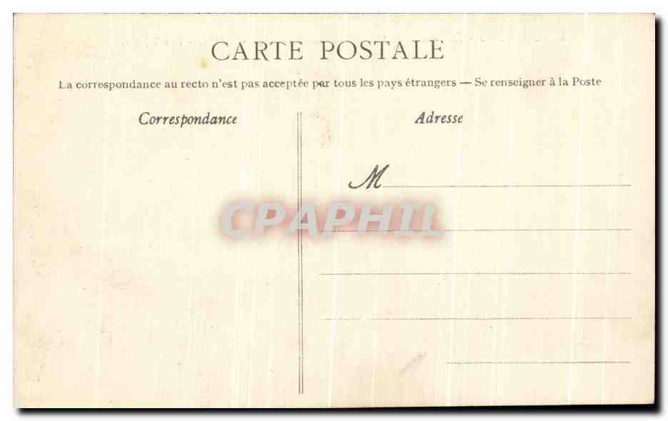CPA Angers Le Palais de Justice Place du Champ de Mars — Rückseite
