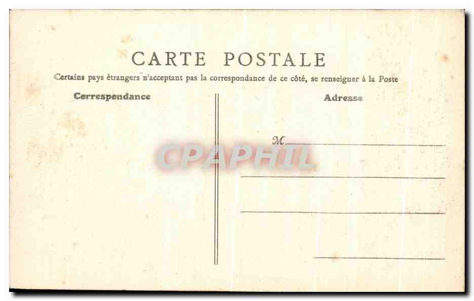 CPA Angers Place du Ralliement La Poste — Rückseite