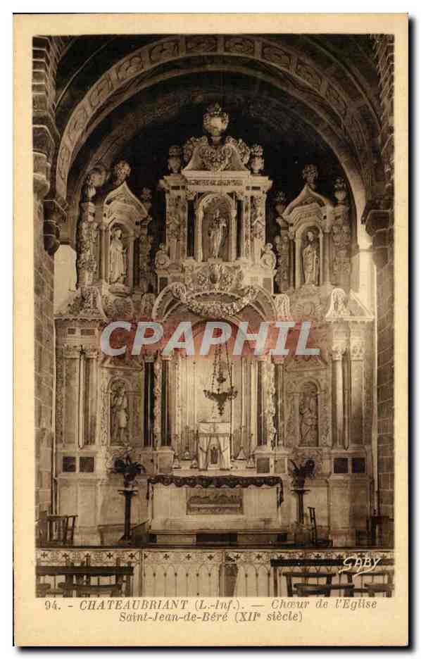 CPA Chateaubriant Choeur de I'Eglise Saint Jean de Bere