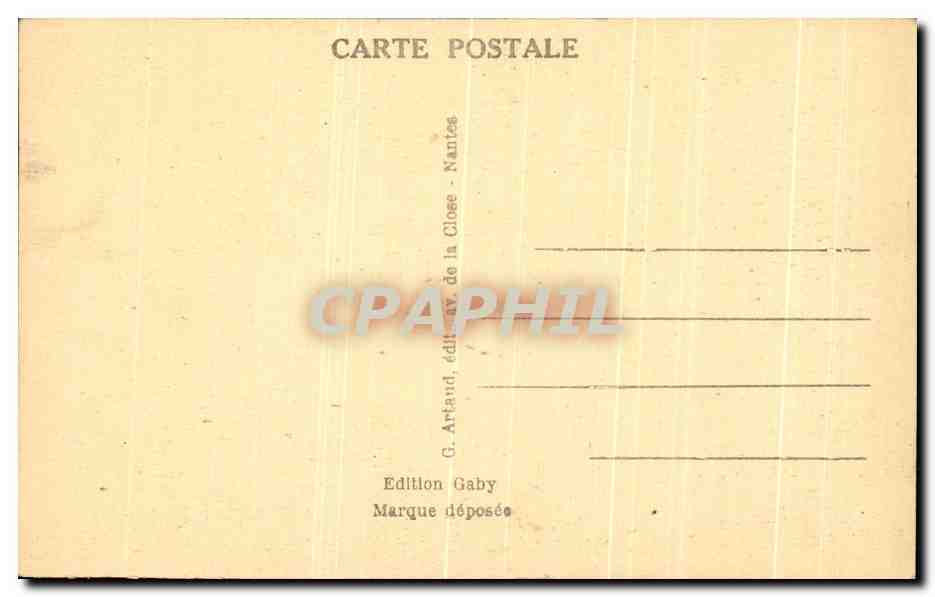 CPA Chateaubriant Choeur de I'Eglise Saint Jean de Bere — Rückseite