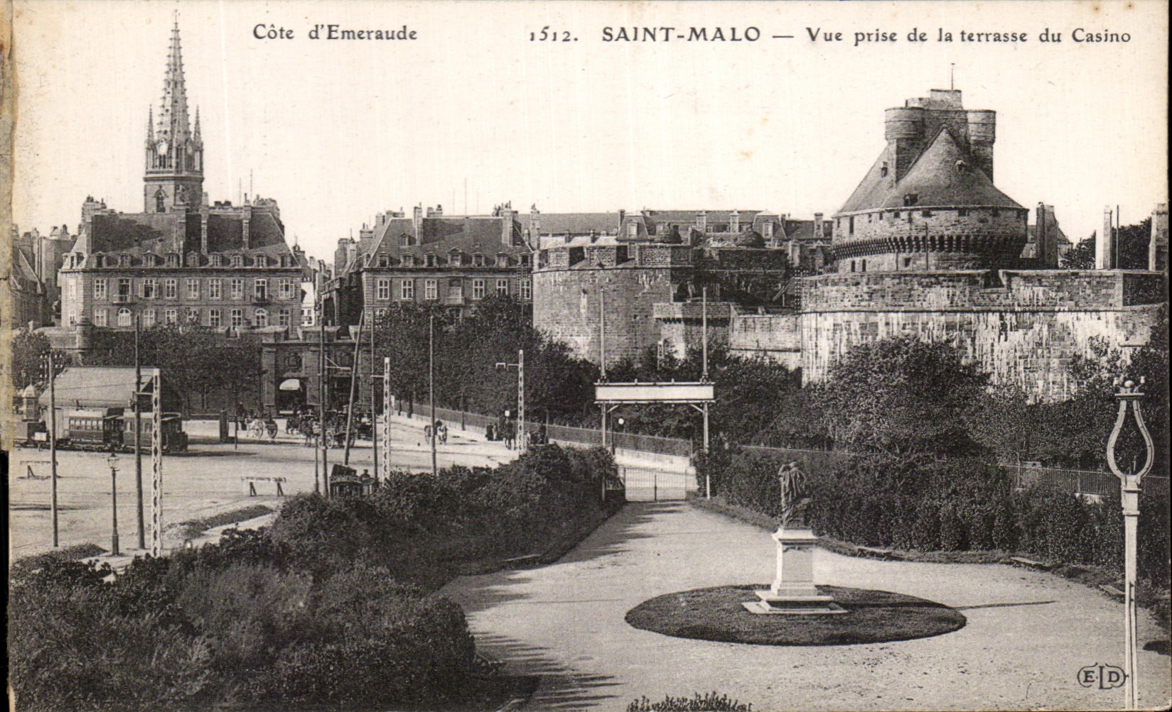 Saint-Malo — Vue prise de la terrasse du Casino — Côte d’Emeraude — Éditeur EID n°1512