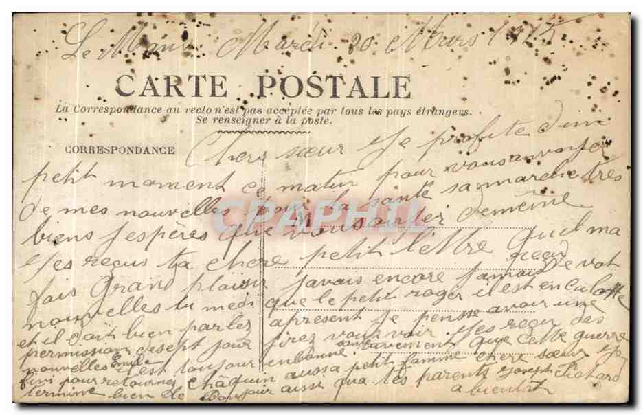 CPA Buvez Encore Mon Enfant Demain Nous Serons Triomphants Infirmiere Militaria Anges — Rückseite