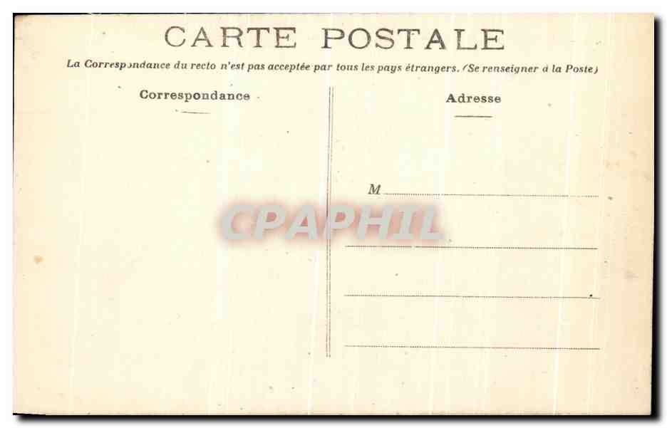 CPA Angers Ecole Des Arts Et Metiers — Rückseite
