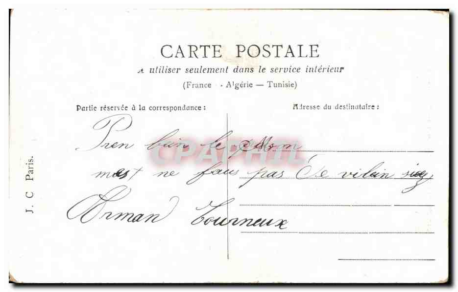 CPA Amoureuse Peche Femme — Rückseite