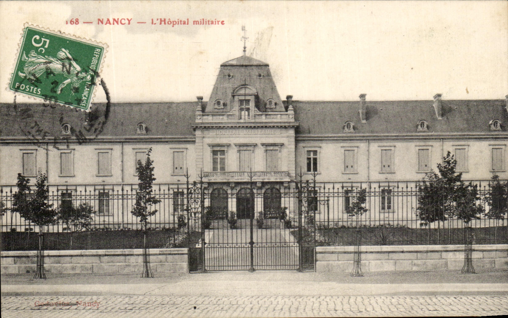 Nancy — L'Hôpital militaire — Éditeur G. G. Nandy, n° 168