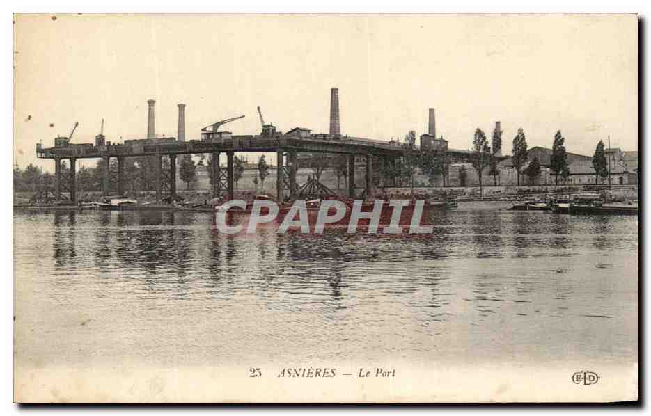 CPA Asnieres Le Port
