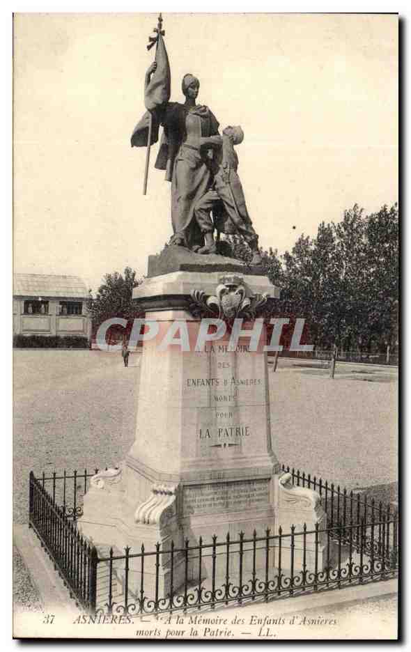 CPA Asnieres A la Memoire des Enfants d'Asnieres Morts pour la Patrie Militaria 