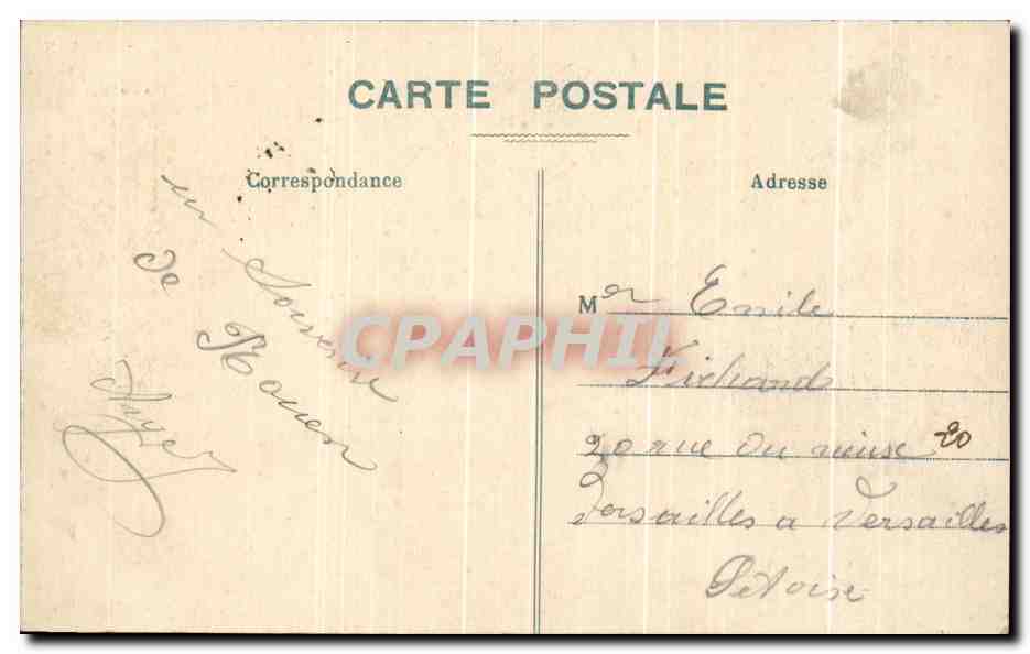 CPA Rouen Eglise St maclou Les Portails — Verso