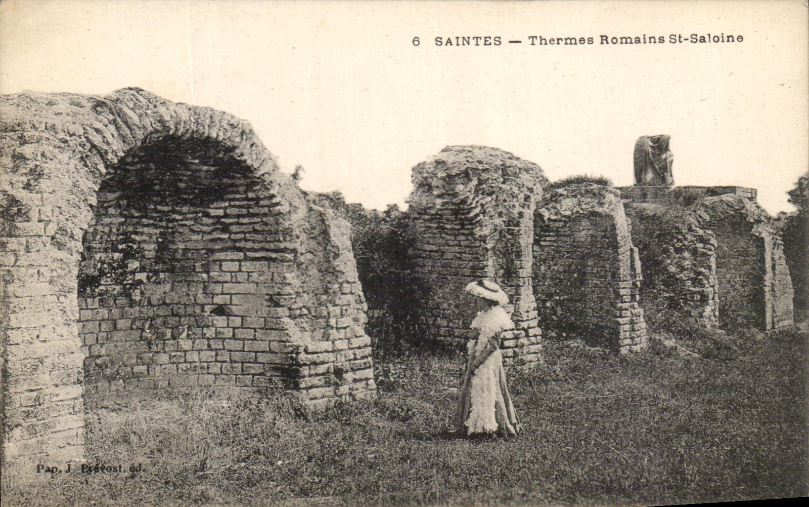 CPA Saintes Thermes Romains St Saloine