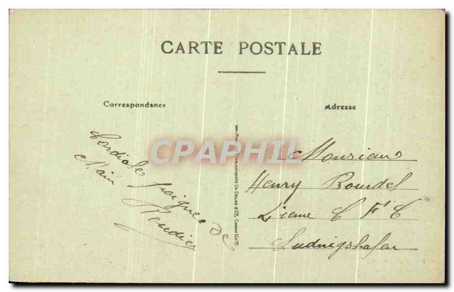 CPA Saintes Thermes Romains St Saloine — Back