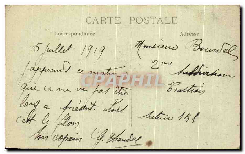CPA Granville La Douane et la Caserne — Reverso
