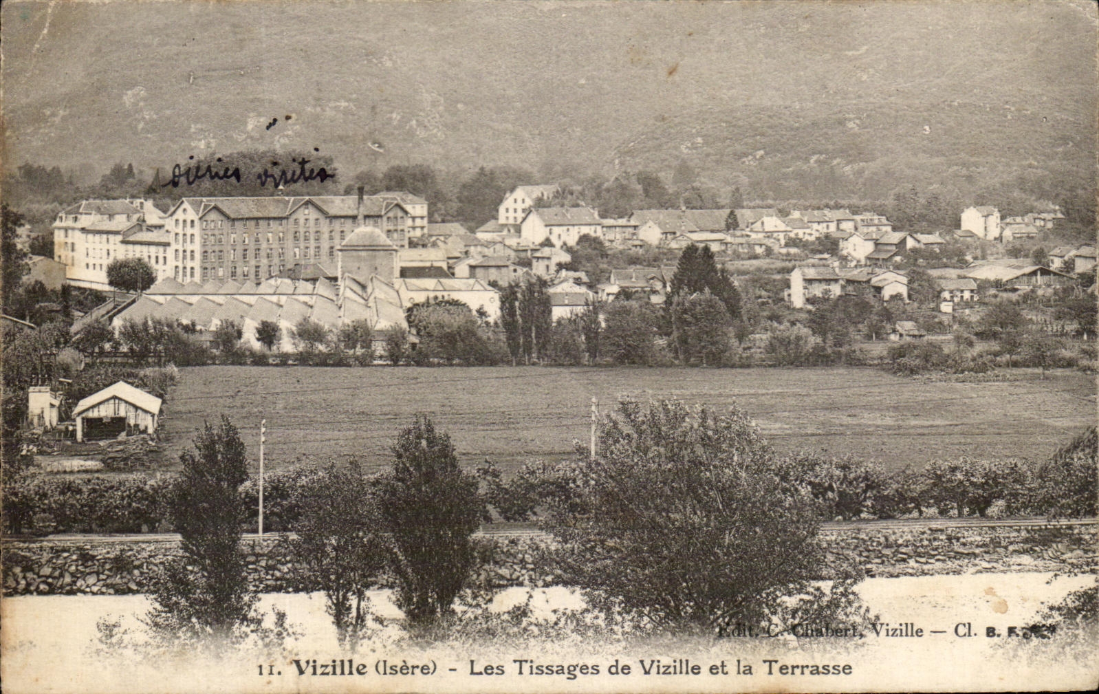 CPA Vizille Les Tissages de Vizille et la Terrasse