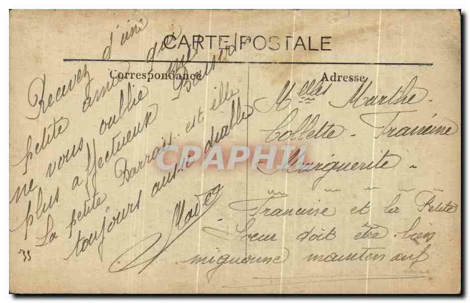 CPA Montpellier Quartier General du 16eme Corps d'Armee Militaria  — Rückseite