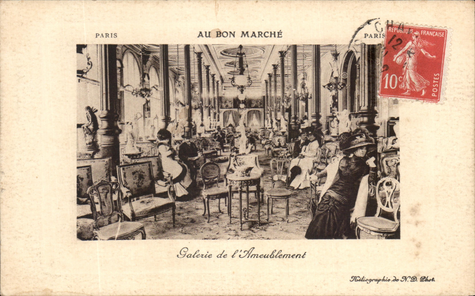CPA Paris Au Bon Marche Galerie de l'ameublement 