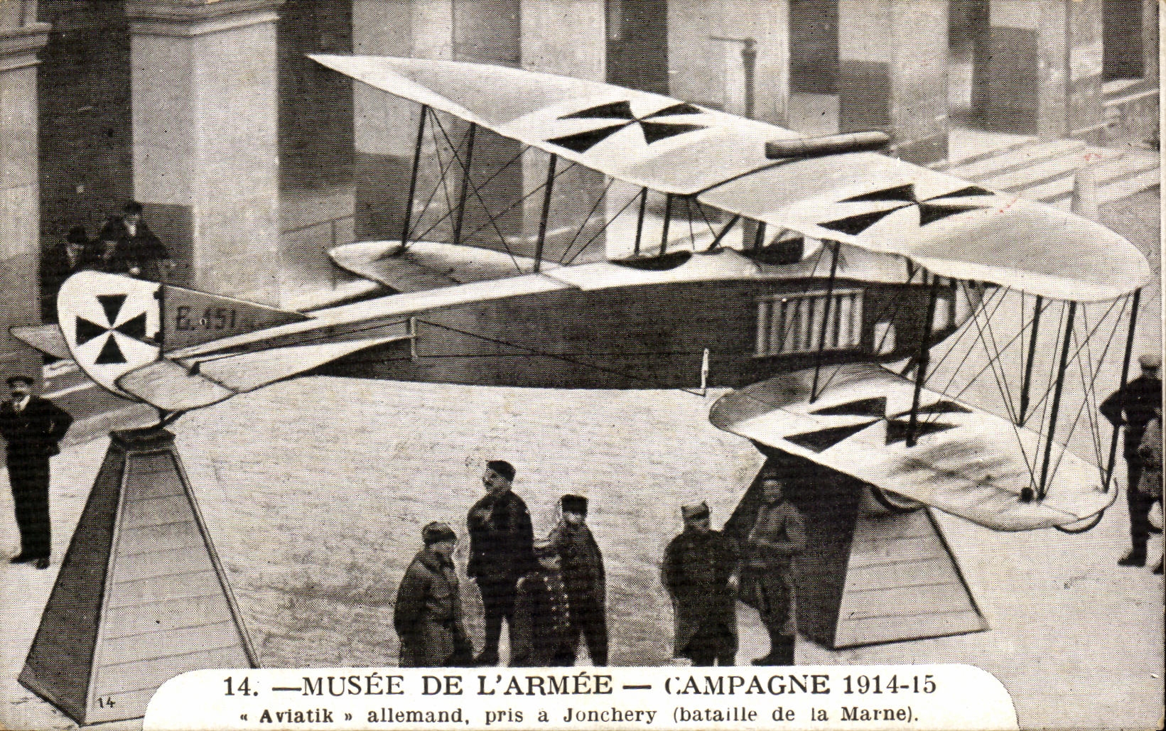 CPA Musee De L'Armee Avion allemand pris a Jonchery Bataille de la Marne Militaria 