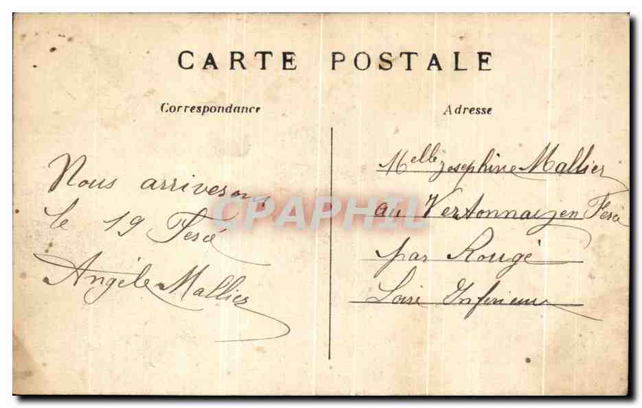 CPA Paris la Rue St Lazare et l'Hotel Terminus  — Verso