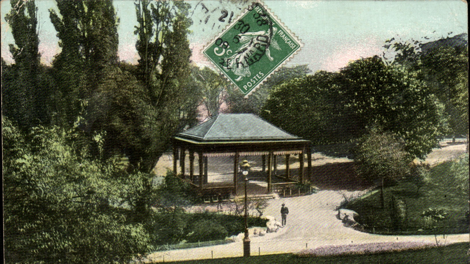CPA Paris Parc de Montsouris Vue sur le Chalet 