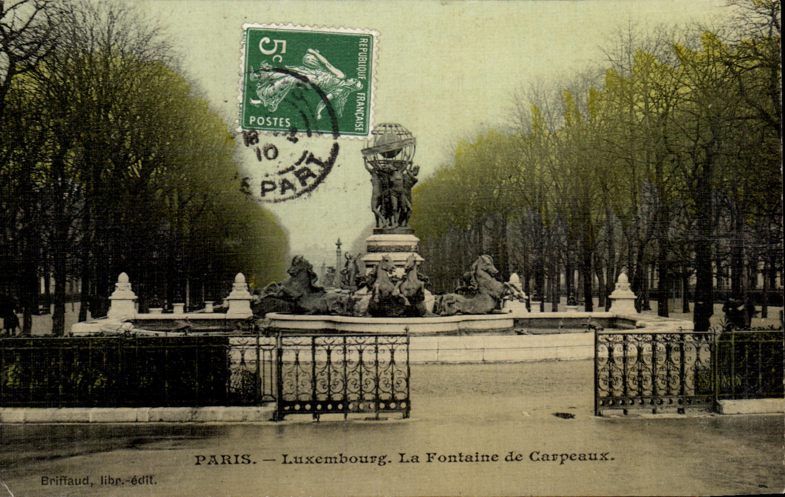 CPA Paris Luxembourg La Fontaine de Carpeaux