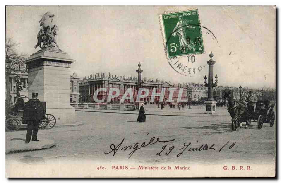 CPA Paris Ministere de la Marine