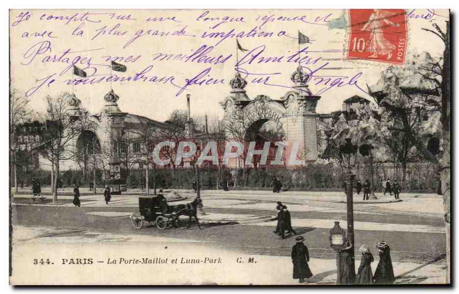PARIS — La Porte-Maillot y Luna-Park — G. M. n°344