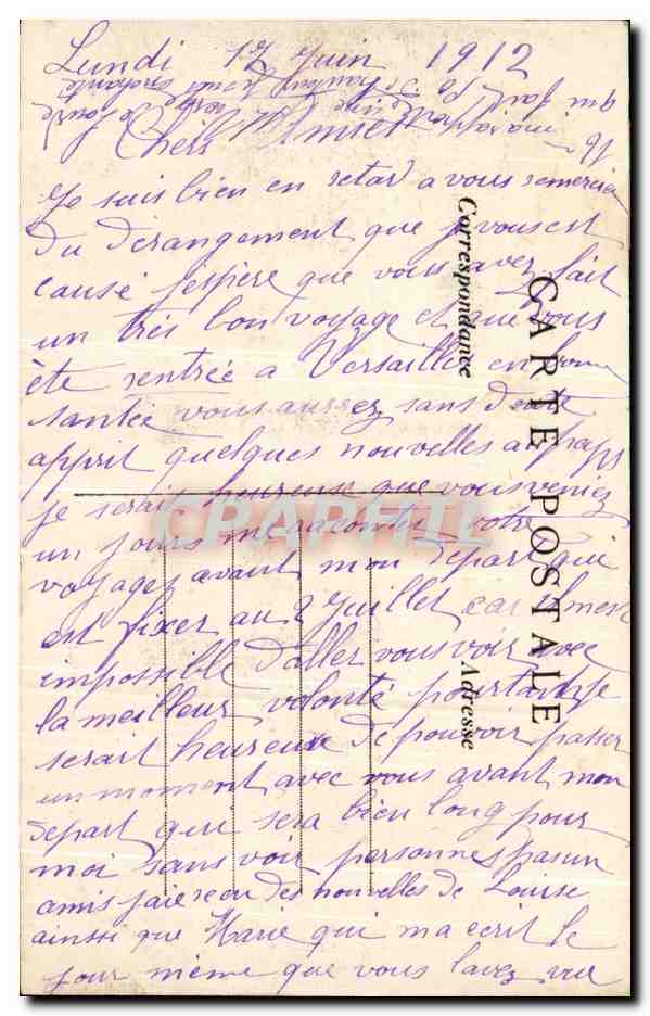 PARIS — La Porte-Maillot y Luna-Park — G. M. n°344 — Reverso