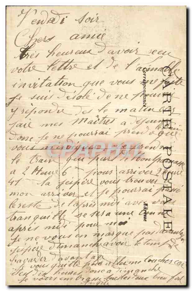 CPA Paris Vue Generale vers la Montagne Ste Genevieve — Rückseite