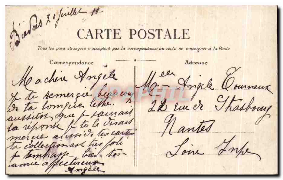 PARIS — Écluse de la Monnaie et Pont-Neuf — G. B. R. R. n°435 — Rückseite