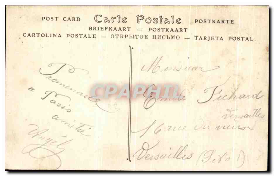 CPA Paris La Rue De Rennes — Rückseite