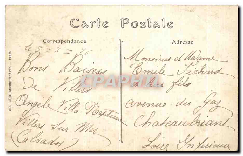 Villers-sur-Mer — Allgemeine Ansicht von Trouville — ND. Phot. — Rückseite