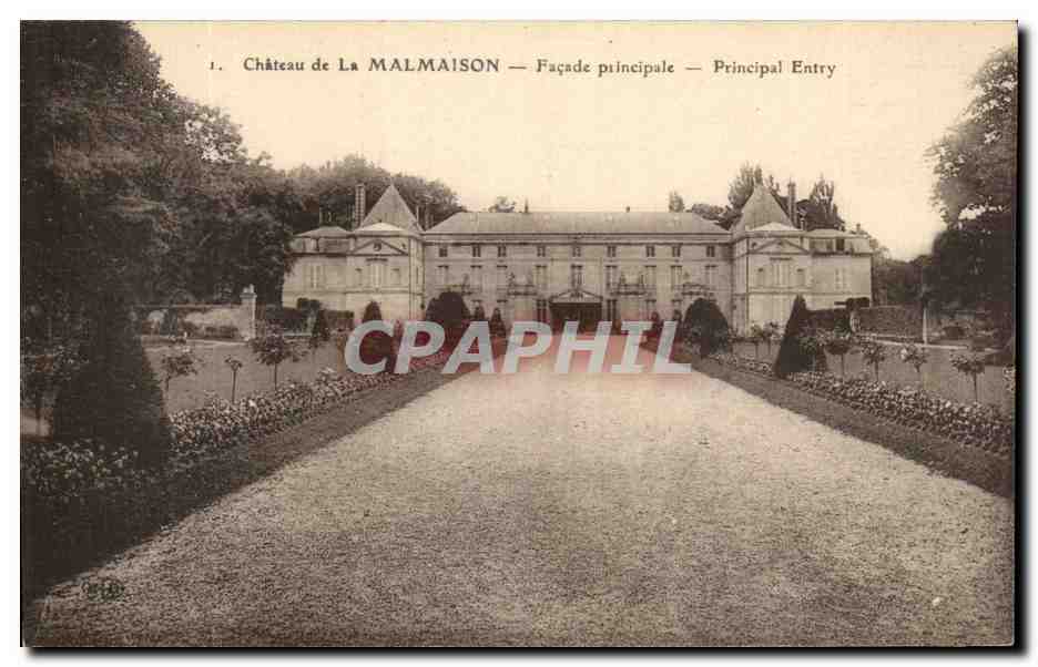 CPA Chateau De La Malmaison Facade Principale