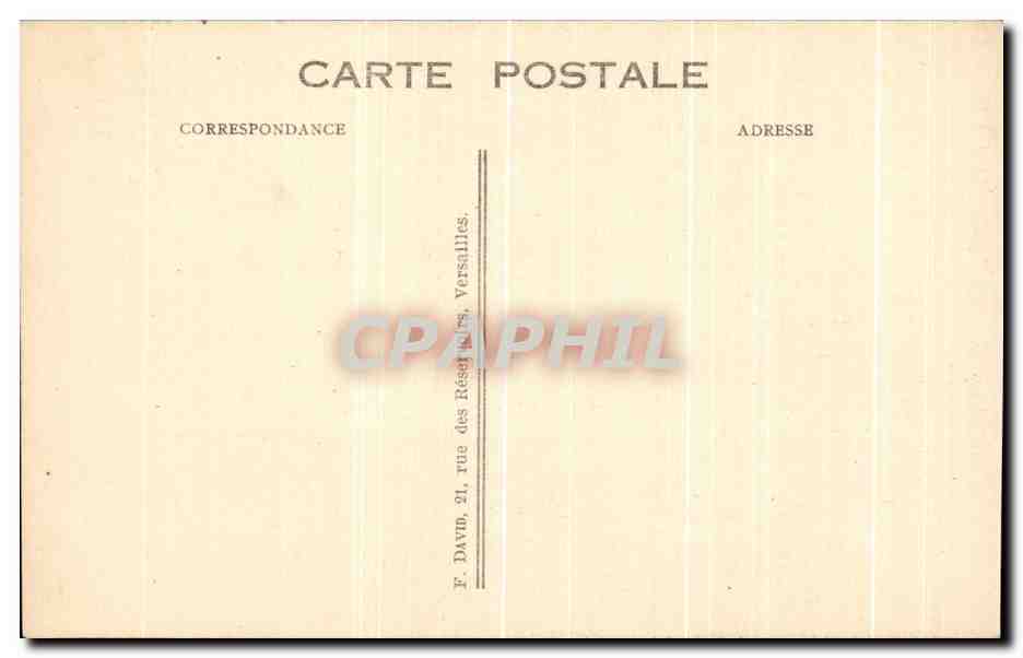 CPA Chateau De La Malmaison Facade Principale — Rückseite