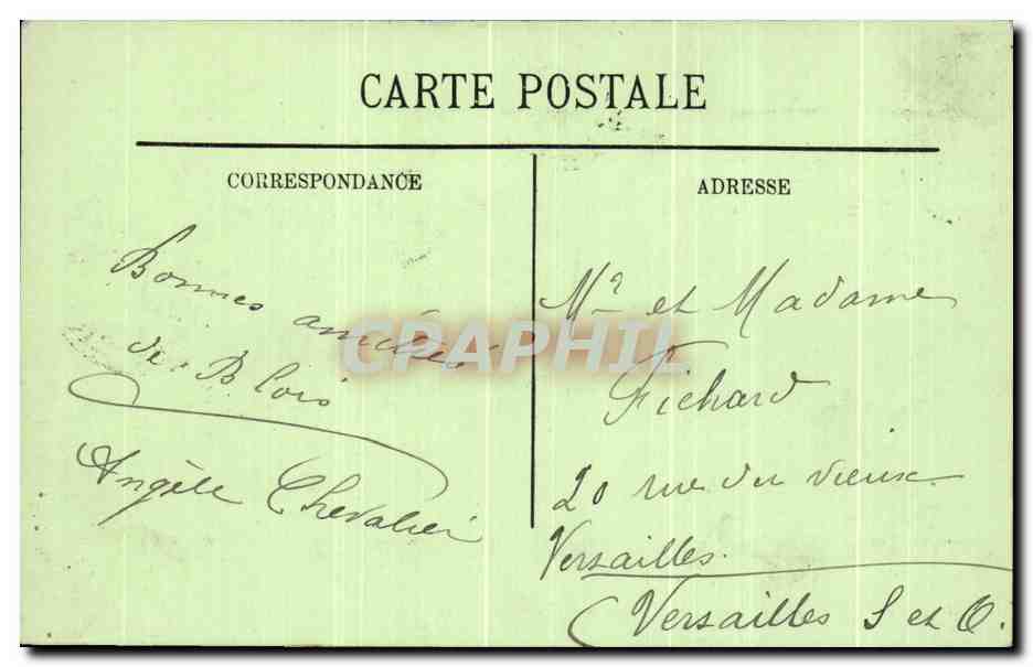 CPA Blois Vue Generale Prise Du Jardin De l'Eveche — Verso