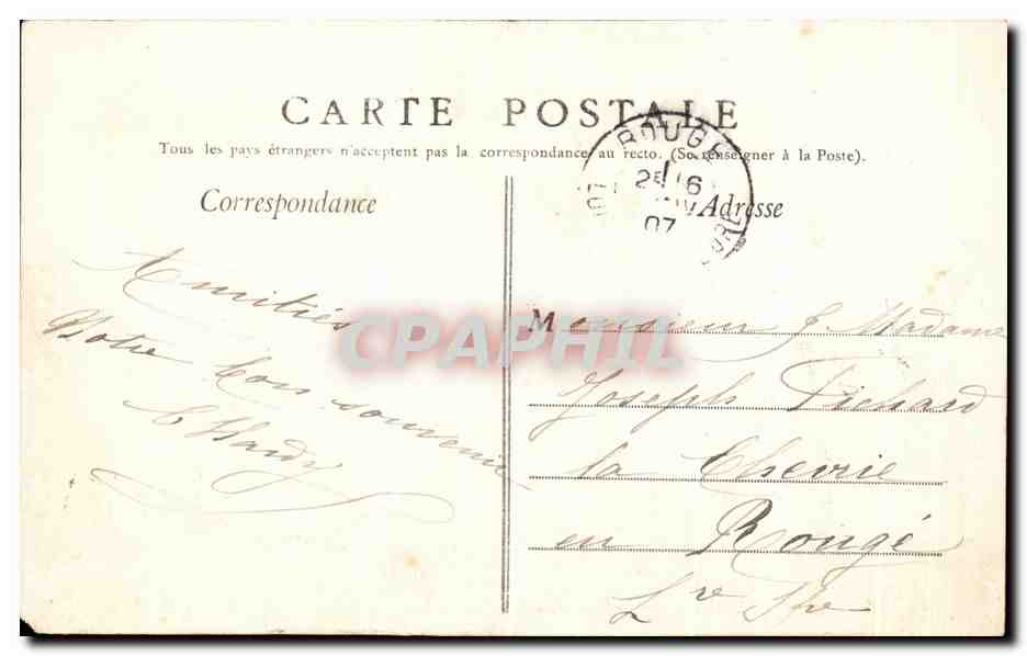 CPA Le Mans Le Boulevard Rene Levasseur — Rückseite