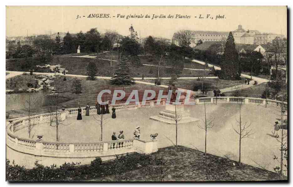 CPA Angers Vue Generale Du Jardin Des Plantes
