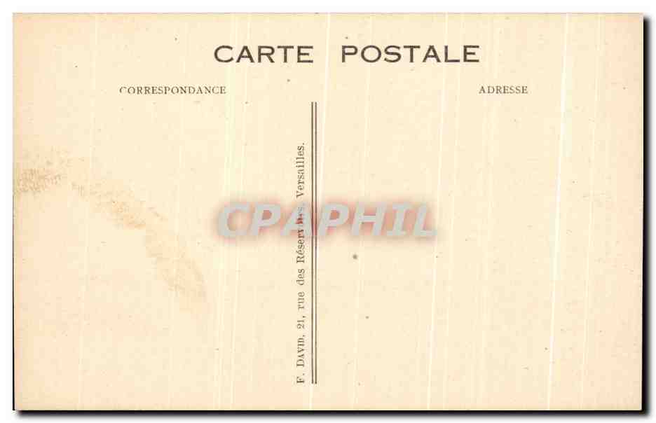 CPA Chateau De La Malmaison Ancienne residence de l'imperatrice Josephne Napoleon 1er — Rückseite