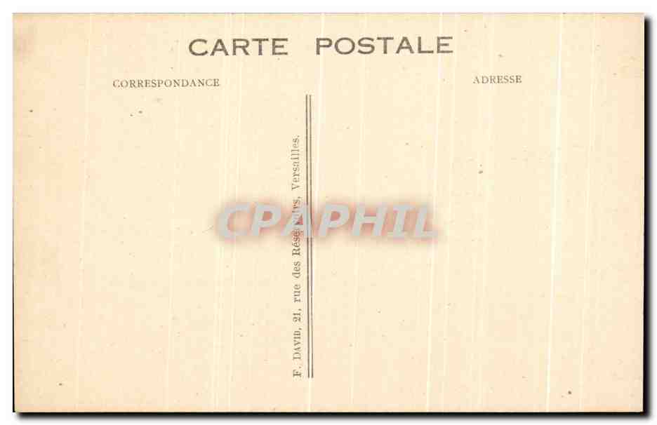 CPA Chateau De La Malmaison Salon De Musique Harpe  — Rückseite